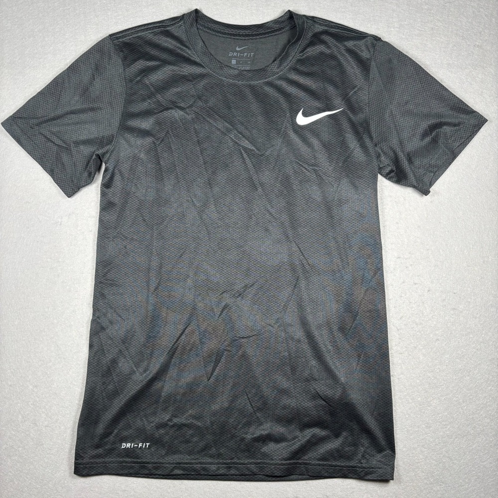 Men's Nike Dry Legend Camo Training Shirt Anthracite/Black Size Small 909350-060